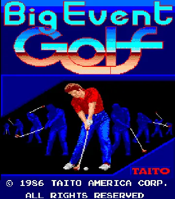 Big Event Golf screen shot title